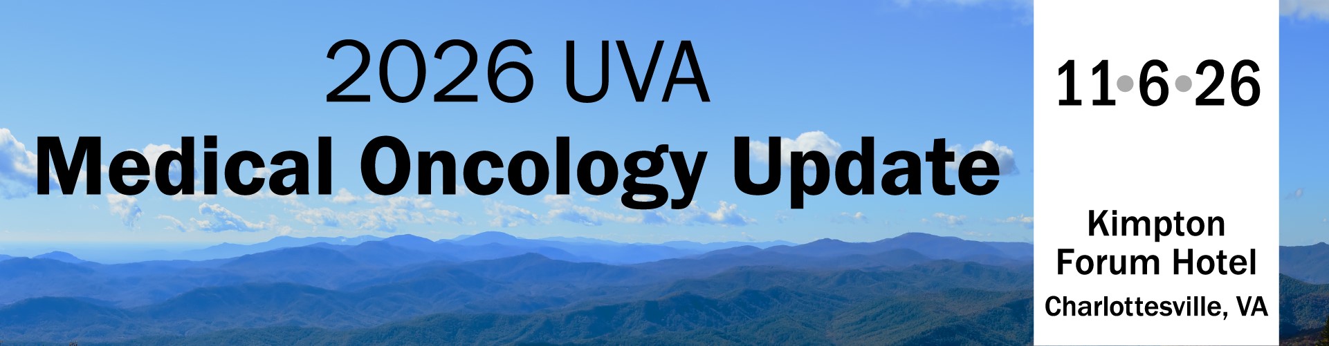 2026 UVA Medical Oncology Update Banner